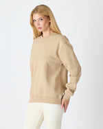 Unisex Kum Beji Nakışlı Organik Pamuk Standart Kalıp Sweatshirt