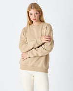 Unisex Kum Beji Nakışlı Organik Pamuk Standart Kalıp Sweatshirt