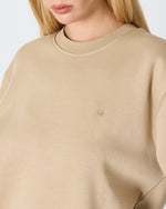 Unisex Kum Beji Nakışlı Organik Pamuk Standart Kalıp Sweatshirt