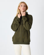 Unisex White Logo Organic Cotton Standard Fit Hoodie -1031225