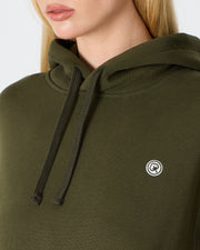 Unisex White Logo Organic Cotton Standard Fit Hoodie -1031225