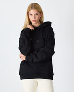 Unisex Silver Embroidered Hooded Organic Cotton Oversize Sweatshirt-1011403