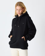 Unisex Silver Embroidered Hooded Organic Cotton Oversize Sweatshirt-1011403