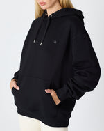 Unisex Silver Embroidered Hooded Organic Cotton Oversize Sweatshirt-1011403