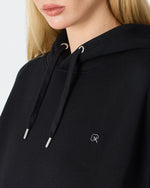 Unisex Silver Embroidered Hooded Organic Cotton Oversize Sweatshirt-1011403