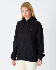 Unisex Green Embroidered Standard Fit Organic Cotton Hoodie -1021203