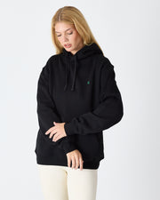 Unisex Green Embroidered Standard Fit Organic Cotton Hoodie -1021203