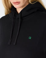 Unisex Green Embroidered Standard Fit Organic Cotton Hoodie -1021203