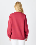 Unisex White Logo Organic Cotton Crew Neck Relaxed Fit Sweatshirt-1031153