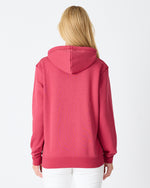 Unisex Bordo Nakışlı Kapüşonlu Organik Pamuk Recycled Polyester Standart Kalıp Sweatshirt