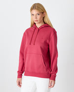 Unisex Bordo Nakışlı Kapüşonlu Organik Pamuk Recycled Polyester Standart Kalıp Sweatshirt