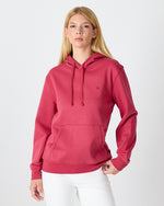 Unisex Bordo Nakışlı Kapüşonlu Organik Pamuk Recycled Polyester Standart Kalıp Sweatshirt