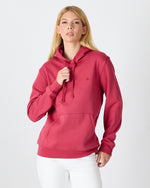 Unisex Bordo Nakışlı Kapüşonlu Organik Pamuk Recycled Polyester Standart Kalıp Sweatshirt
