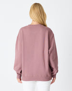 Unisex Gül Kurusu Nakışlı Bisiklet Yaka Organik Pamuk Oversize Sweatshirt