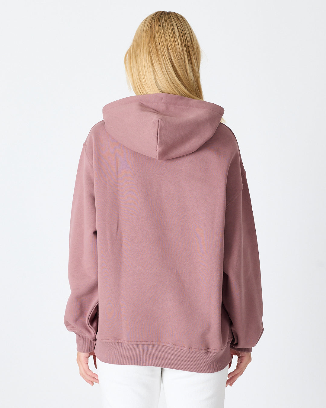 Unisex Gül Kurusu Nakışlı Kapüşonlu Organik Pamuk Oversize Sweatshirt