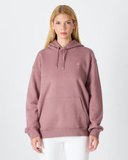 Unisex Gül Kurusu Nakışlı Kapüşonlu Organik Pamuk Oversize Sweatshirt