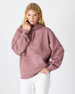 Unisex Gül Kurusu Nakışlı Kapüşonlu Organik Pamuk Oversize Sweatshirt