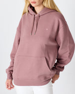 Unisex Gül Kurusu Nakışlı Kapüşonlu Organik Pamuk Oversize Sweatshirt