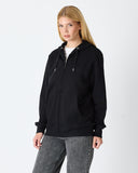 UNISEX FERMUARLI SWEATSHIRT NAKIŞLI-1011503