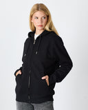 UNISEX FERMUARLI SWEATSHIRT NAKIŞLI-1011503