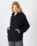 UNISEX FERMUARLI SWEATSHIRT NAKIŞLI-1011503