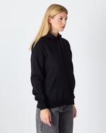 Unisex Silver Embroidered Hooded Organic Cotton Recycled Polyester Standard Fit Sweatshirt-1011003