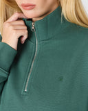 UNISEX FERMUARLI SWEATSHIRT NAKIŞLI-1011644