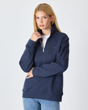 UNISEX FERMUARLI SWEATSHIRT NAKIŞLI-1011604