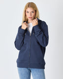 UNISEX FERMUARLI SWEATSHIRT NAKIŞLI-1011504