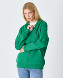 UNISEX FERMUARLI SWEATSHIRT NAKIŞLI-1011554