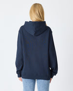 Unisex Yellow Embroidered Organic Cotton Hooded Standard Fit Sweatshirt-1021204