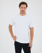 Unisex Beyaz Nakış Standart Kalıp Bisiklet Yaka Organik Pamuklu T-Shirt