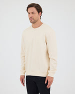 Unisex Ekru Nakışlı Standart Kalıp Organik Pamuk & Geri Dönüştürülmüş Polyester Sweatshirt