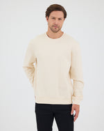 Unisex Ekru Nakışlı Standart Kalıp Organik Pamuk & Geri Dönüştürülmüş Polyester Sweatshirt