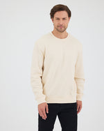 Unisex Ekru Nakışlı Standart Kalıp Organik Pamuk & Geri Dönüştürülmüş Polyester Sweatshirt