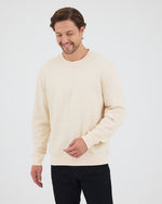 Unisex Ekru Nakışlı Standart Kalıp Organik Pamuk & Geri Dönüştürülmüş Polyester Sweatshirt