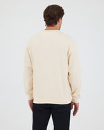 Unisex Ekru Nakışlı Standart Kalıp Organik Pamuk & Geri Dönüştürülmüş Polyester Sweatshirt