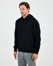 Unisex Silver Embroidered Hooded Organic Cotton Recycled Polyester Standard Fit Sweatshirt-1011003