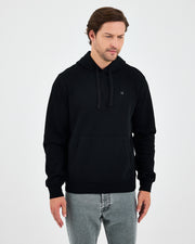 Unisex Silver Embroidered Hooded Organic Cotton Recycled Polyester Standard Fit Sweatshirt-1011003