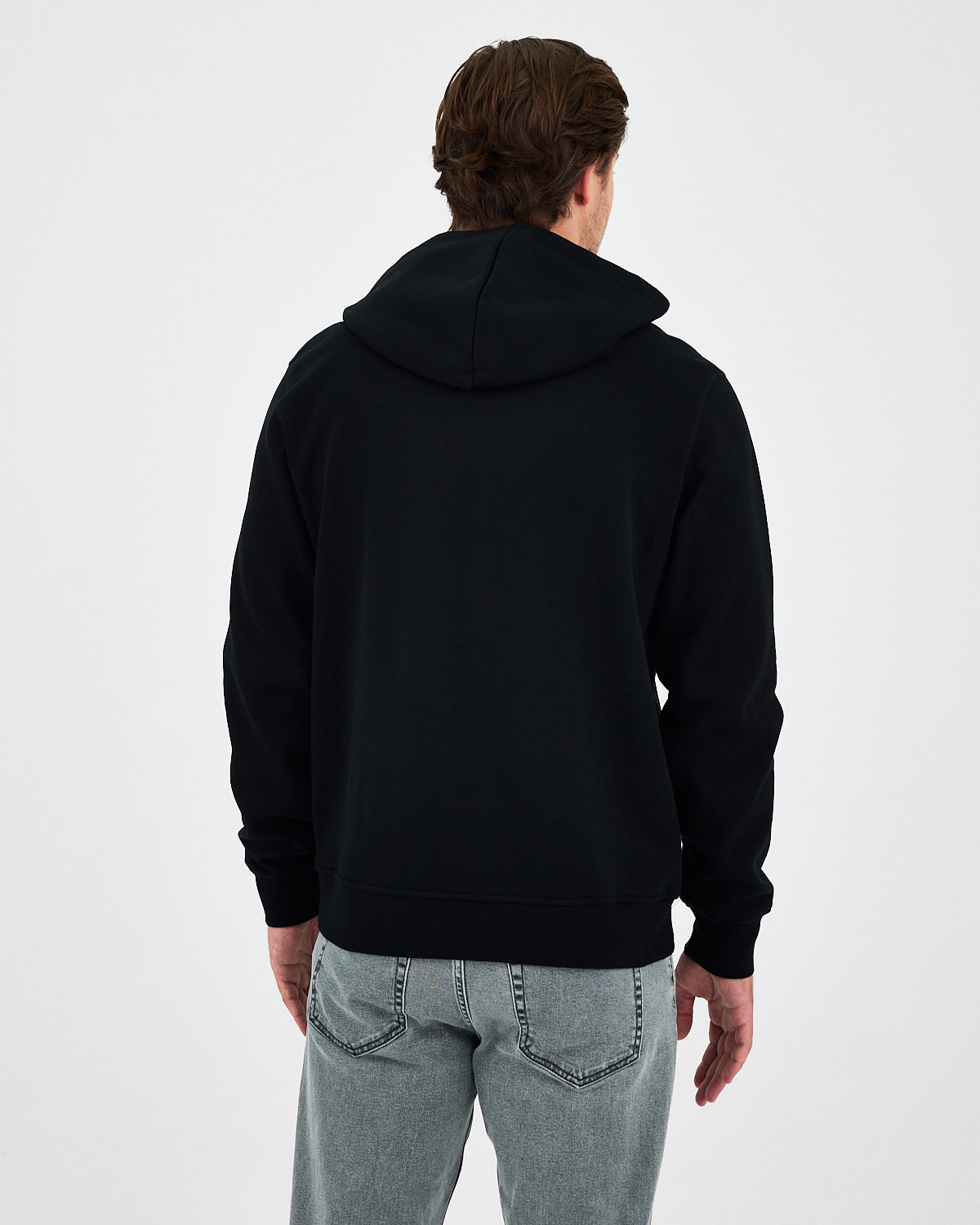 Unisex Silver Embroidered Hooded Organic Cotton Recycled Polyester Standard Fit Sweatshirt-1011003