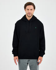 Unisex Green Embroidered Standard Fit Organic Cotton Hoodie -1021203