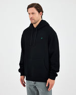 Unisex Green Embroidered Standard Fit Organic Cotton Hoodie -1021203