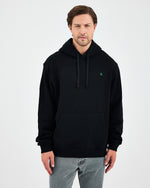 Unisex Green Embroidered Standard Fit Organic Cotton Hoodie -1021203
