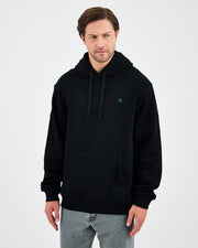 Unisex Green Embroidered Standard Fit Organic Cotton Hoodie -1021203