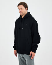 Unisex Silver Embroidered Hooded Organic Cotton Oversize Sweatshirt-1011403