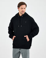 Unisex Silver Embroidered Hooded Organic Cotton Oversize Sweatshirt-1011403
