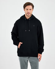 Unisex Silver Embroidered Hooded Organic Cotton Oversize Sweatshirt-1011403
