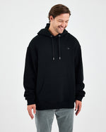 Unisex Silver Embroidered Hooded Organic Cotton Oversize Sweatshirt-1011403