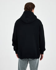 Unisex Silver Embroidered Hooded Organic Cotton Oversize Sweatshirt-1011403