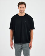 Unisex Silver Embroidered Oversized Crew Neck Organic Cotton T-Shirt-1010503
